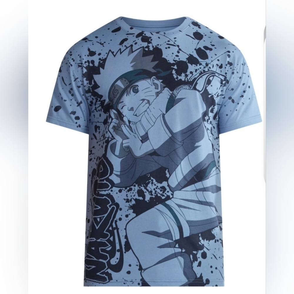 Naruto Men's and Big Men's Graphic Tee with Short Sleeves